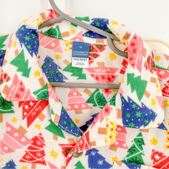 Old Navy Festive Red and Green Pajama Sets - Picture 2 of 4